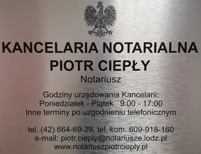 Notariusz Piotr Ciepły Kancelaria Notarialna